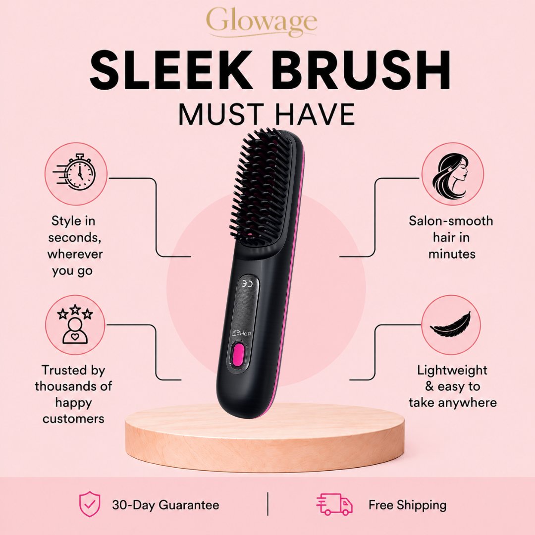SleekBrush™ | Cordless Hair Smoothing Brush