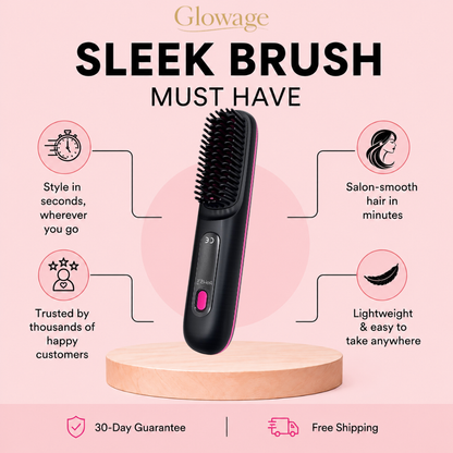 SleekBrush™ | Cordless Hair Smoothing Brush