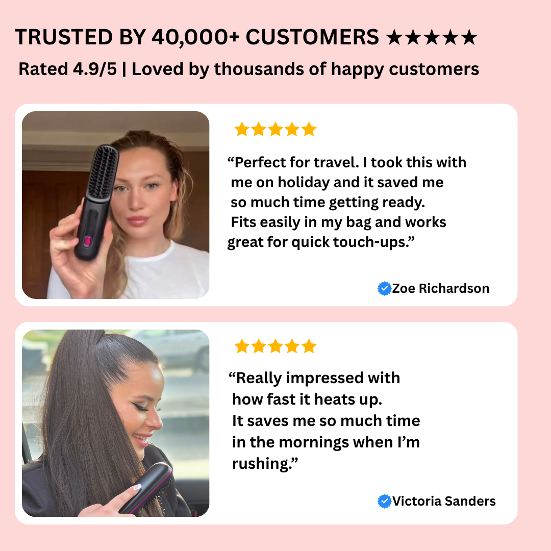 SleekBrush™ | Cordless Hair Smoothing Brush
