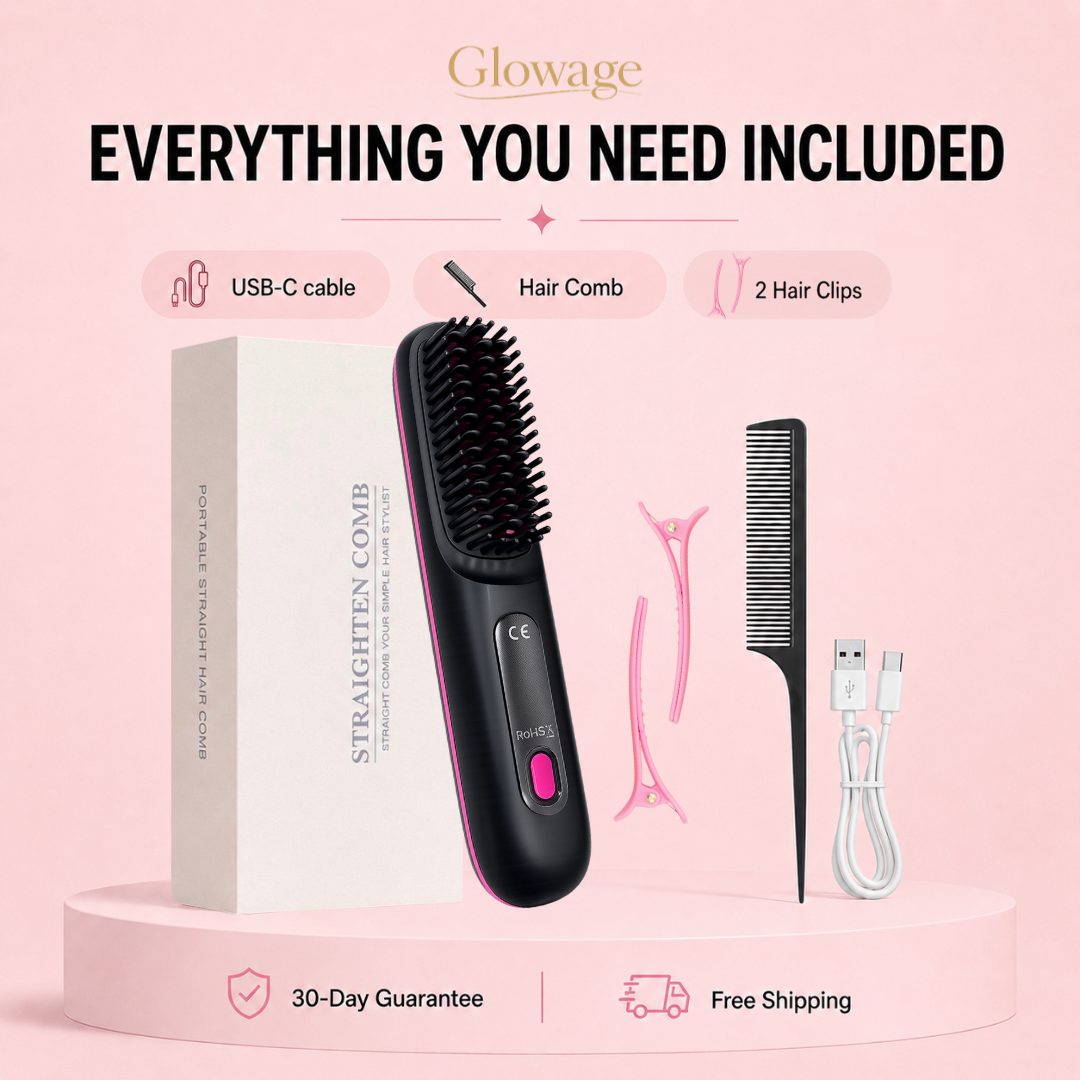 SleekBrush™ | Cordless Hair Smoothing Brush